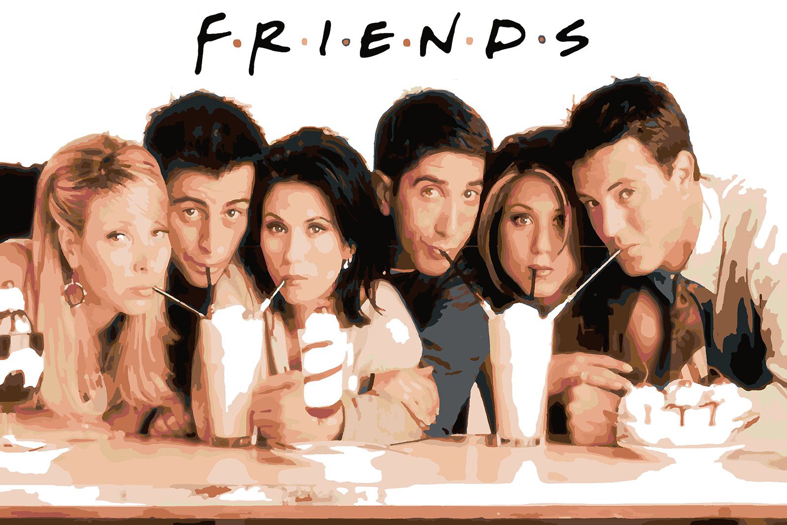 

Картина по номерам Красиво Красим Друзья - friends, 80 х 120 см, Друзья - friends