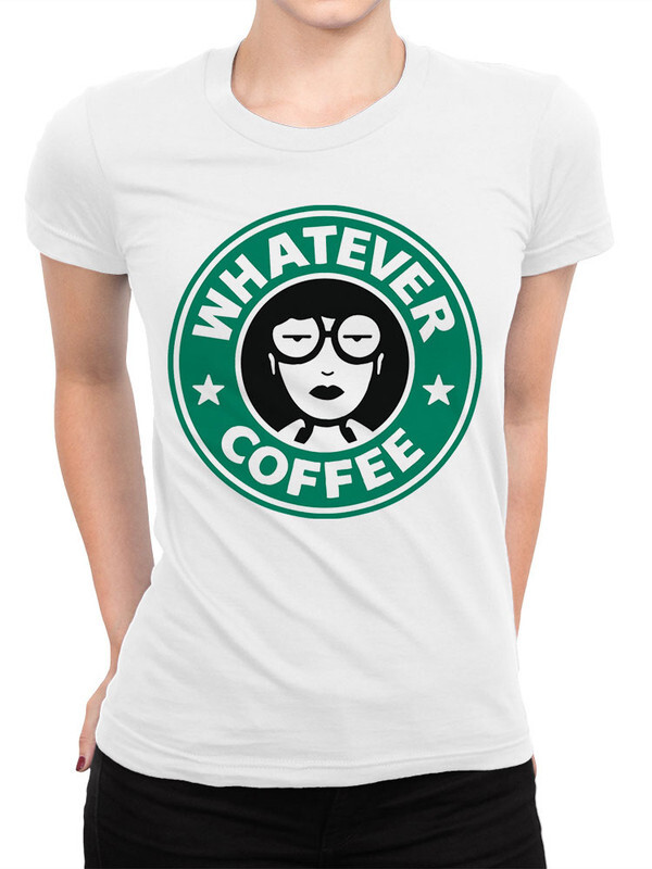 фото Футболка женская design heroes daria - whatever coffee белая 2xl