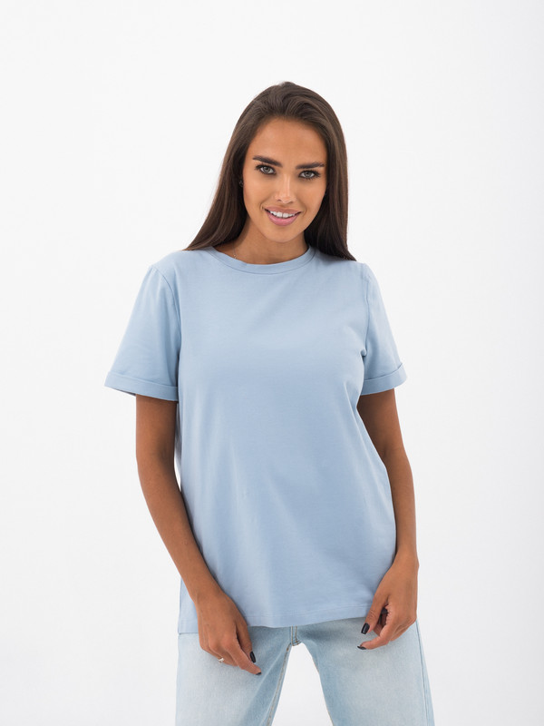 

Футболка женская CHIC&CARISMA uz100330 голубая S, uz100330