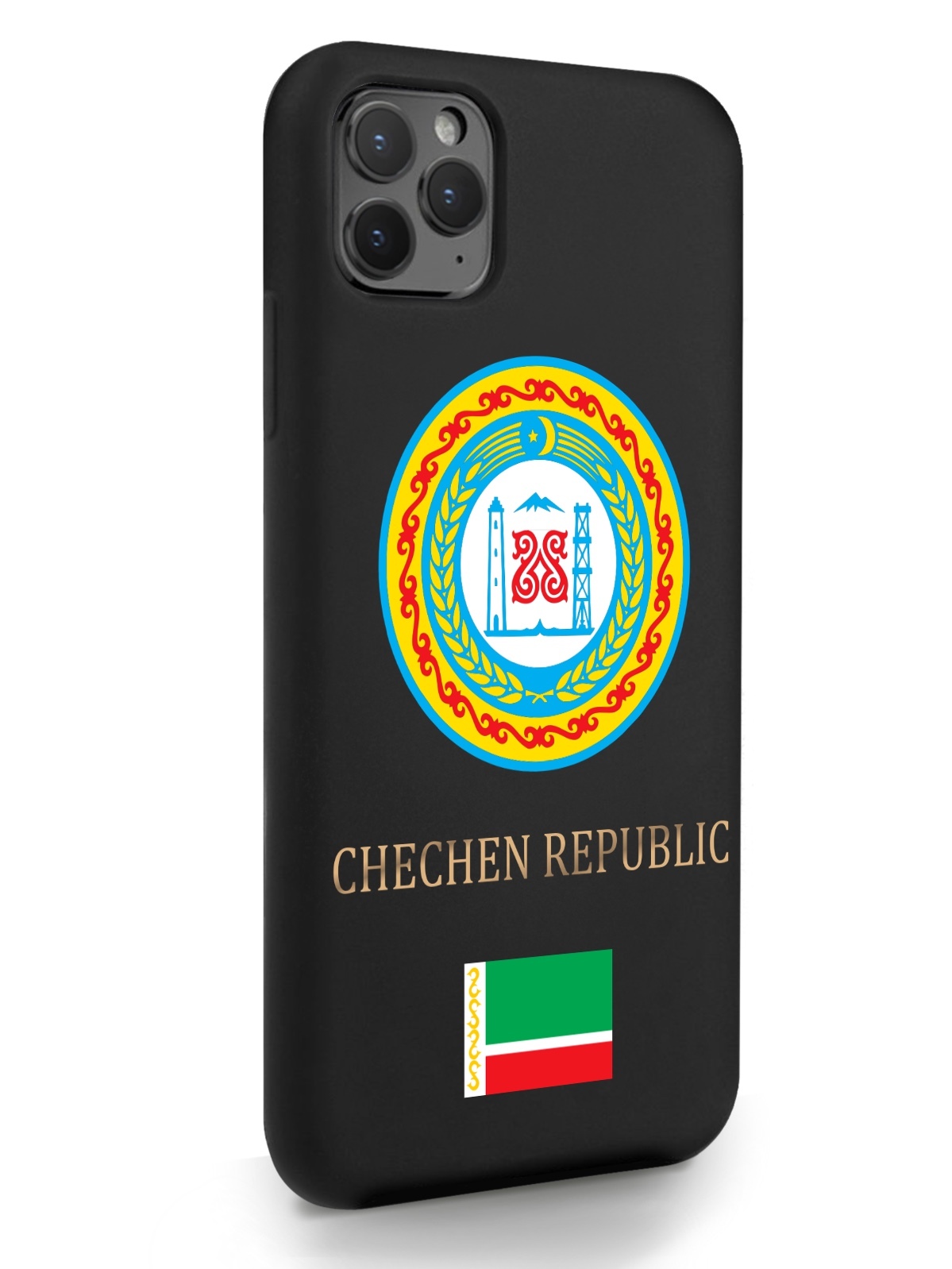 

Черный SignumCase для iPhone 11 Pro Max Герб Чечни черный, iPhone 11 Pro Max Герб Чечни