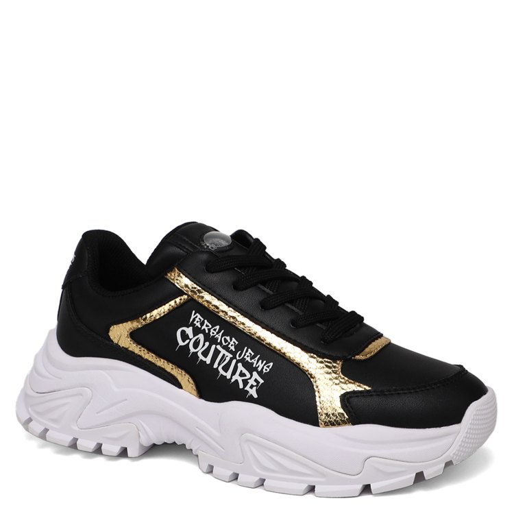 

Кроссовки женские Versace Jeans Couture 75VA3SV6 черные 39 EU, Черный, 75VA3SV6