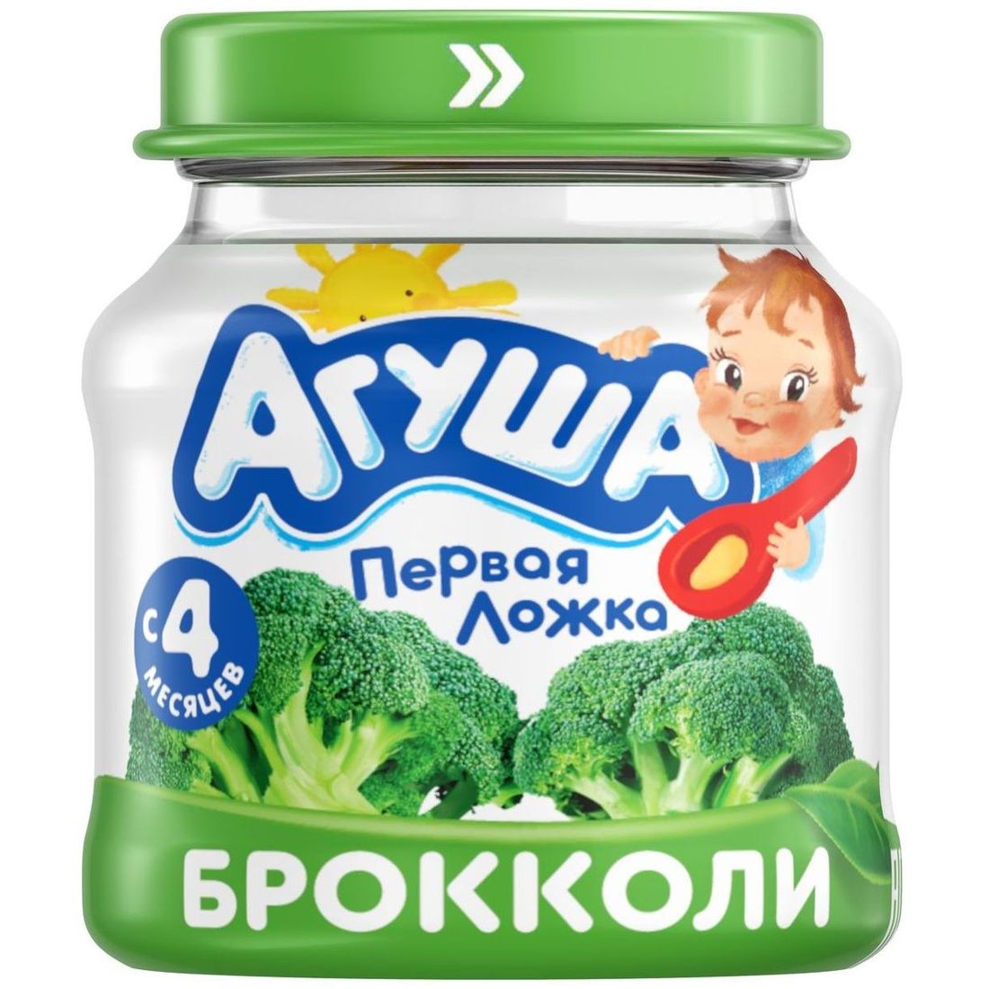 

Пюре Агуша брокколи; с 4 месяцев; 80 г; 1 шт.