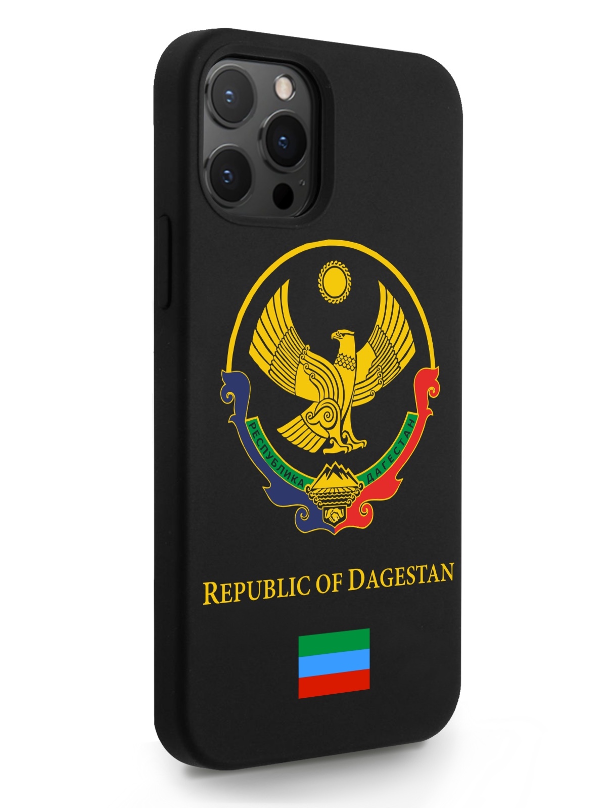 

Черный SignumCase для iPhone 12/12 Pro Герб Дагестана черный, iPhone 12/12 Pro Герб Дагестана