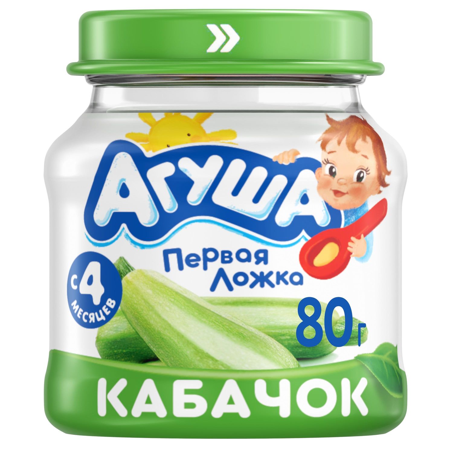 

Пюре Агуша кабачок; с 4 месяцев; 80 г; 1 шт.