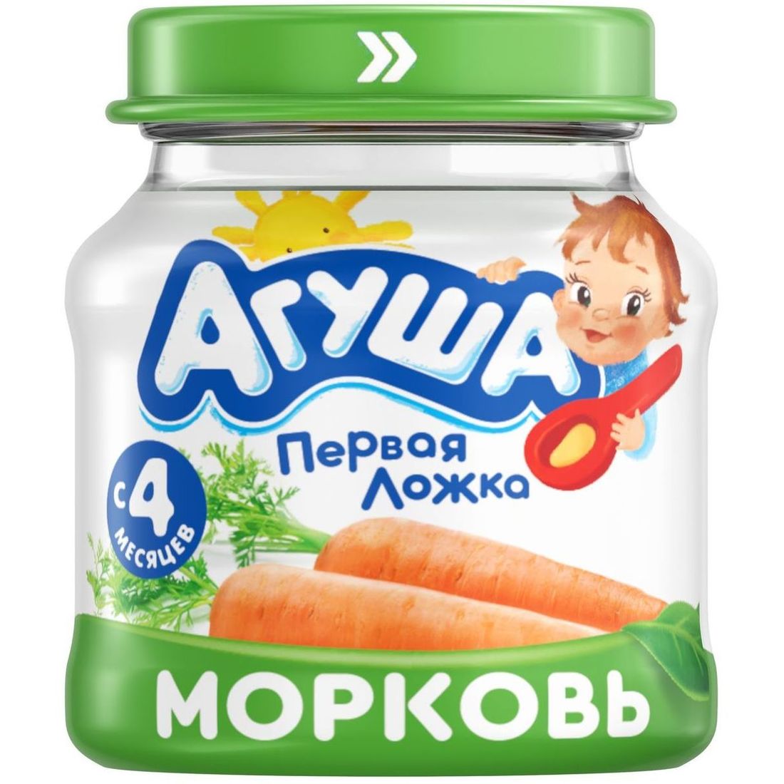 

Пюре Агуша морковь; с 4 месяцев; 80 г; 1 шт.