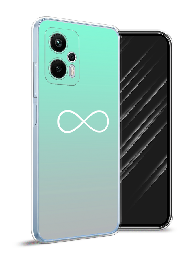

Чехол Awog на Redmi Note 12T Pro "Бесконечность от Тиффани", Бирюзовый, 319150-4