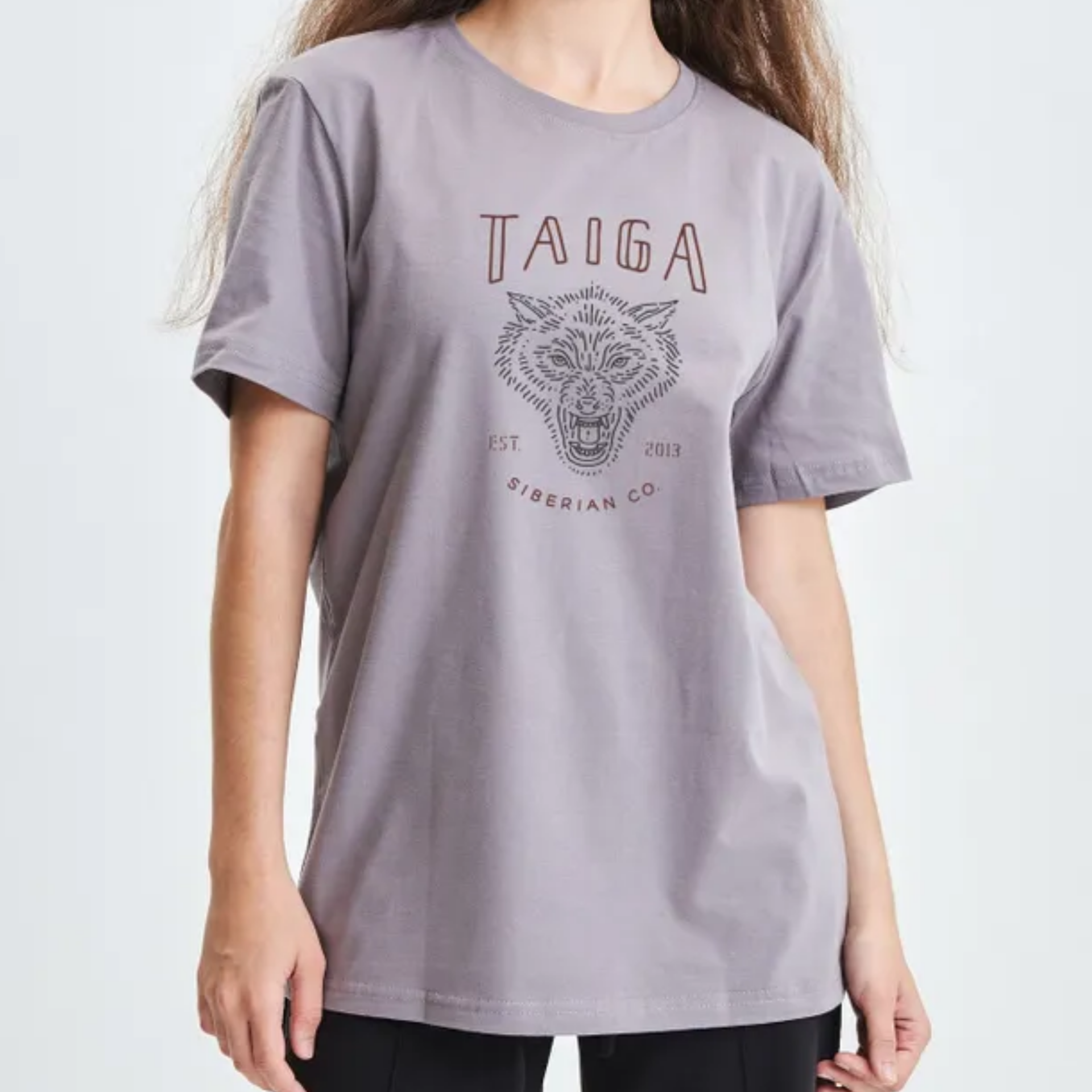 

Футболка унисекс Тайга. Сибирская марка одежды WOLF серая 3XL, Серый, WOLF