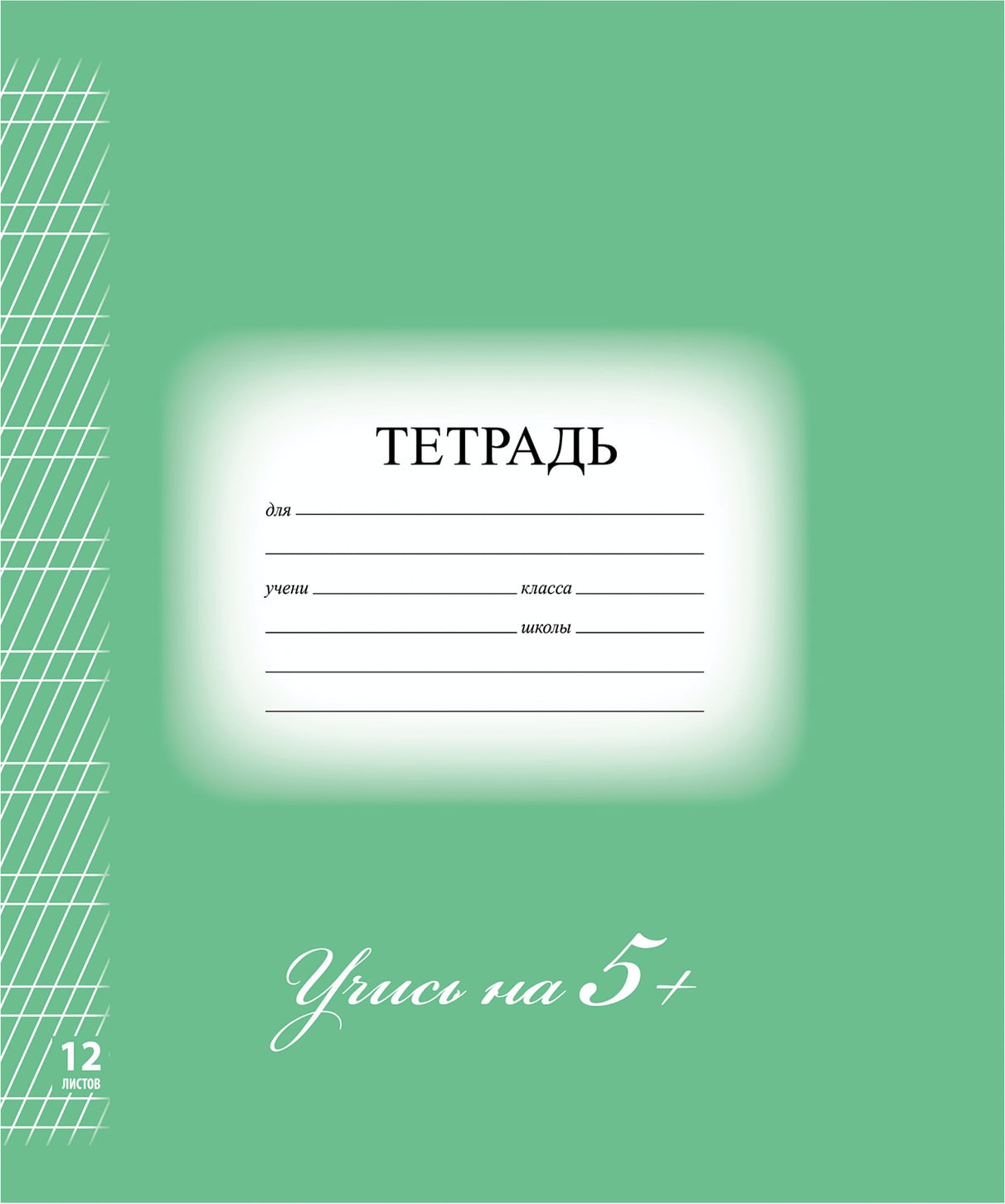 

Тетрадь школьная Greenwich Line 104766 5-ка частая косая линейка 12 листов A5 1 шт, 5-ка
