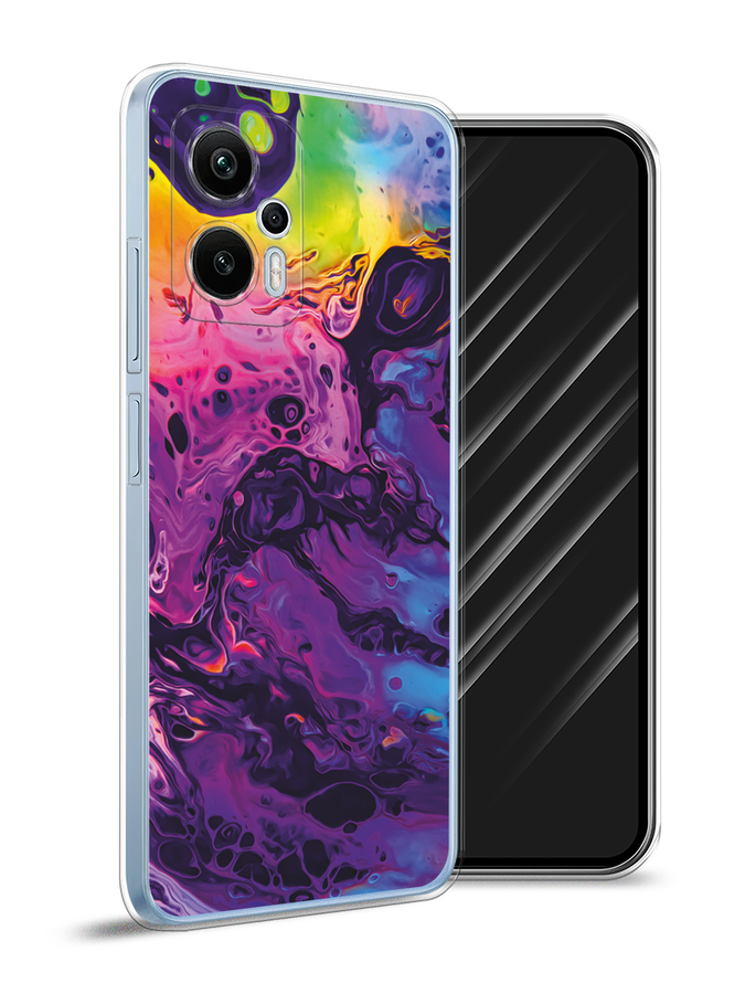 

Чехол Awog на Redmi Note 12T Pro "ACID fluid", Бордовый, 319150-3