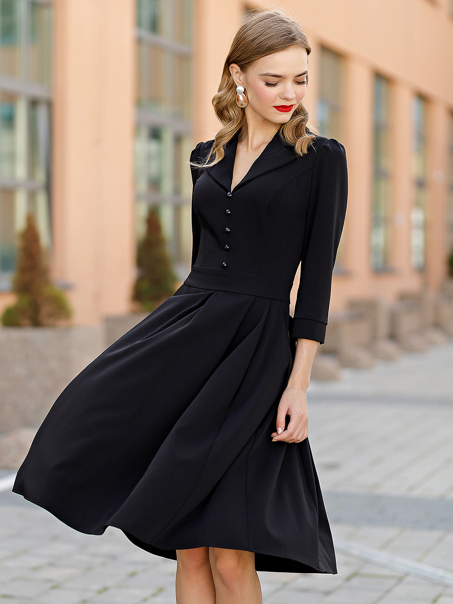 Платье женское Olivegrey Pl000697V(lussy) черное 44 RU