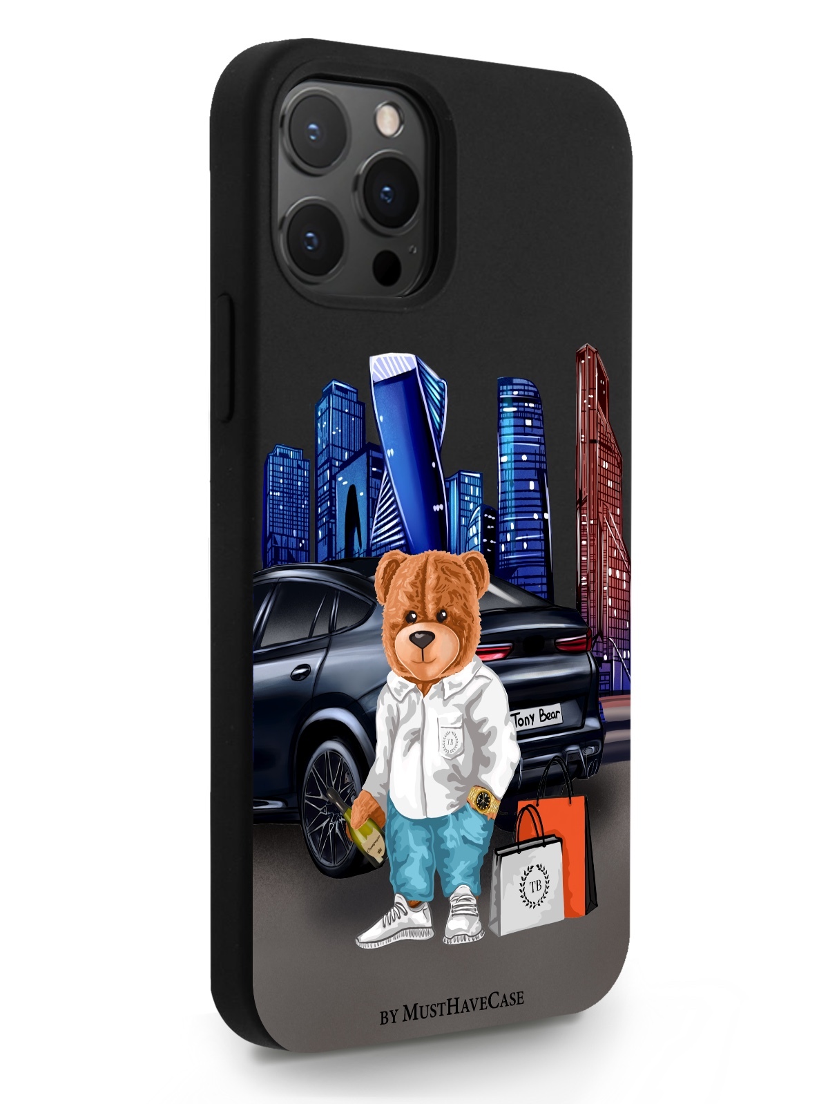 

Черный MustHaveCase для iPhone 12/12 Pro Тони Москва Сити черный, iPhone 12/12 Pro Тони Москва Сити