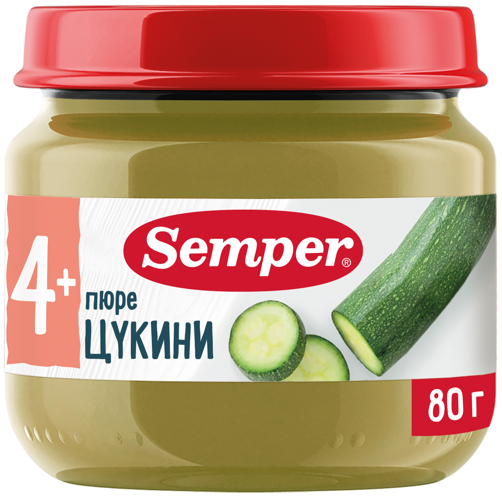 

Пюре Semper Цукини, с 4 месяцев, 80 г, цукини