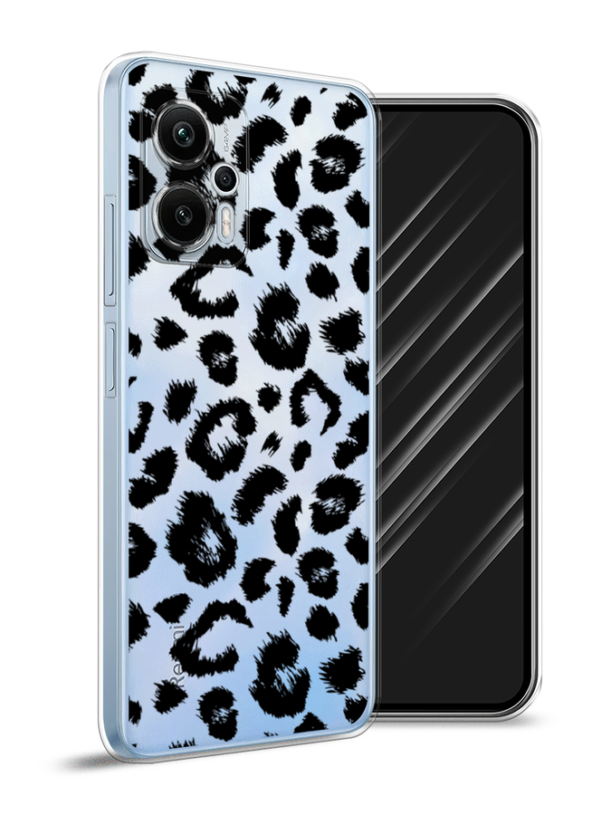 

Чехол Awog на Redmi Note 12T Pro "Окрас леопарда фон", Черный, 319150-2
