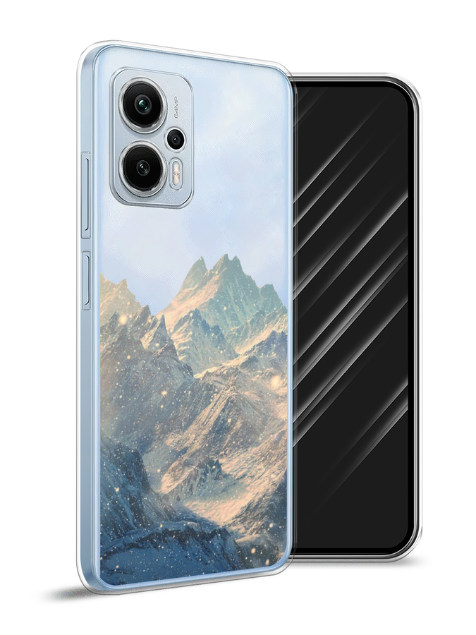 

Чехол Awog на Redmi Note 12T Pro "Горы арт 2", Серый, 319150-10