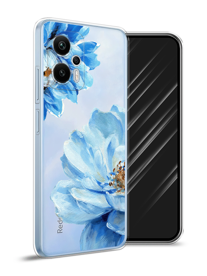 

Чехол Awog на Redmi Note 12T Pro "Голубые клематисы", Голубой, 319150-8