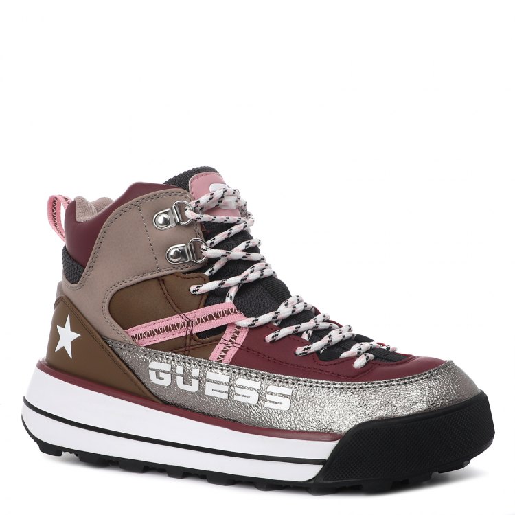 фото Кроссовки женские guess fl8ravele12 коричневые 39 eu