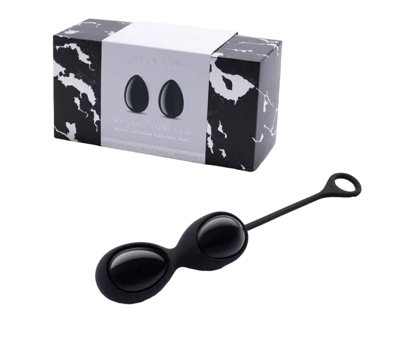 Тренажеры йони Le Wand Crystal Yoni Eggs из черного обсидиана