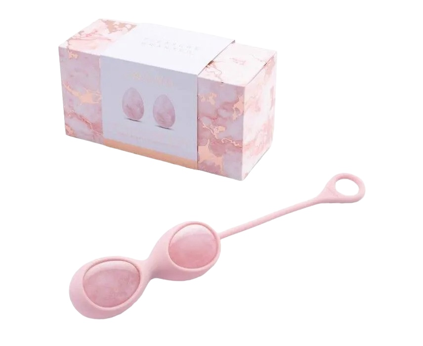 Тренажеры йони Le Wand Crystal Yoni Eggs из розового кварца