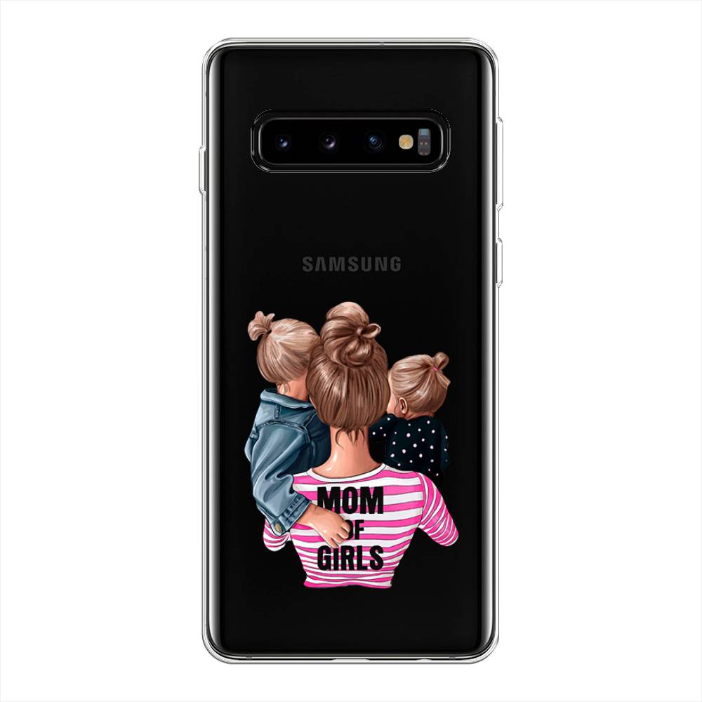 фото Силиконовый чехол "mom of girls" на samsung galaxy s10 + awog