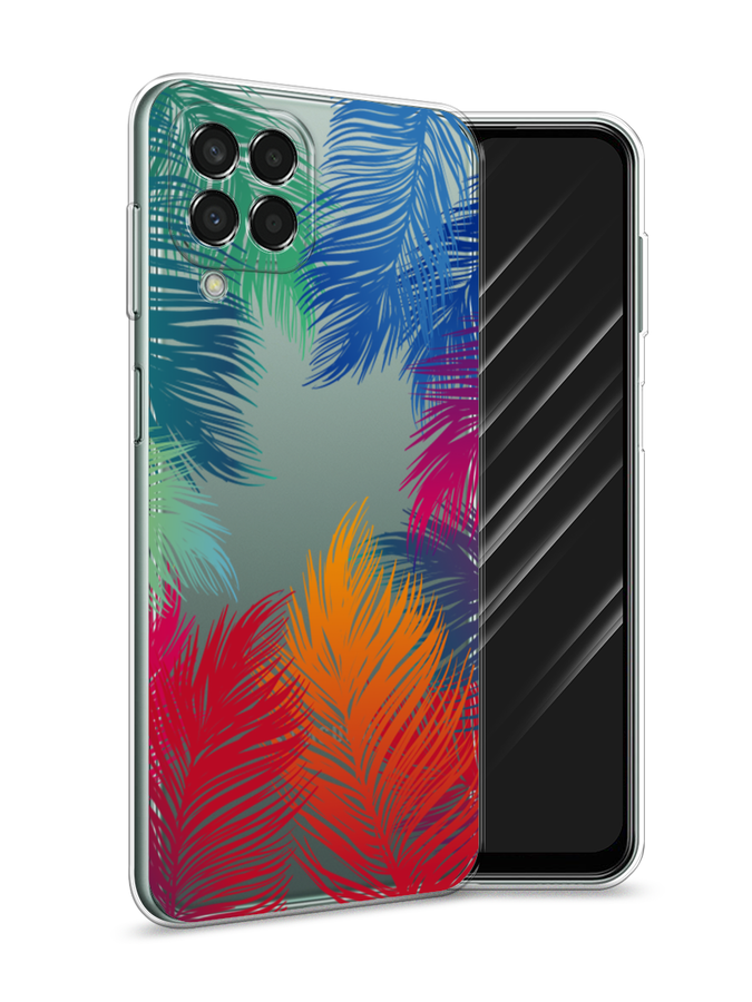 

Чехол Awog на Samsung Galaxy M33 / Самсунг M33 "Синий цветок на черном", Разноцветный, 2105650-8