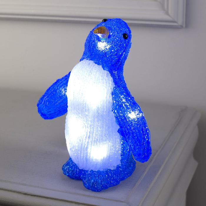 

Фигура акрил."пингвин танцующий" 20x7x7 см, 10 led, aax2 (не в компл.), белый