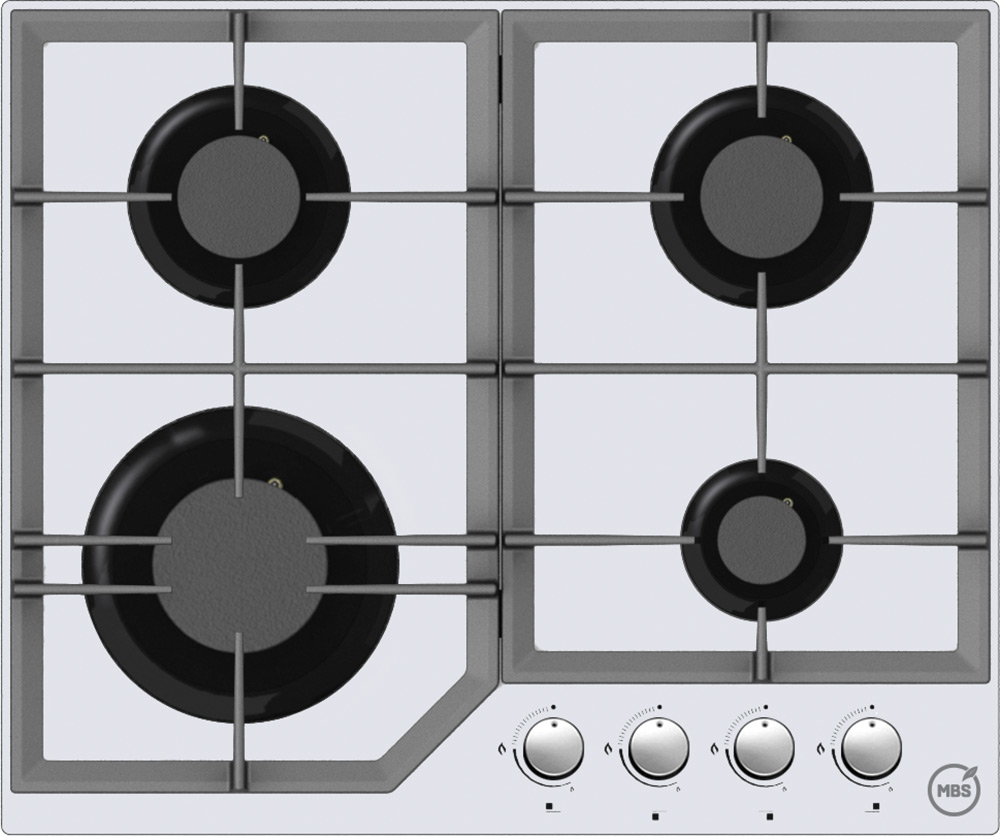 Встраиваемая варочная панель газовая MBS PG-611 белый