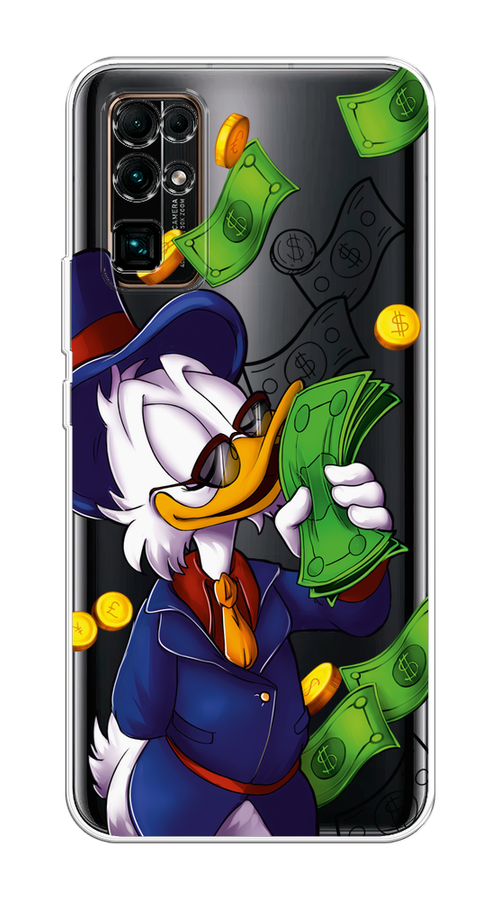 

Чехол на Honor 30 "Scrooge McDuck with Money", Синий;зеленый;белый, 612150-6