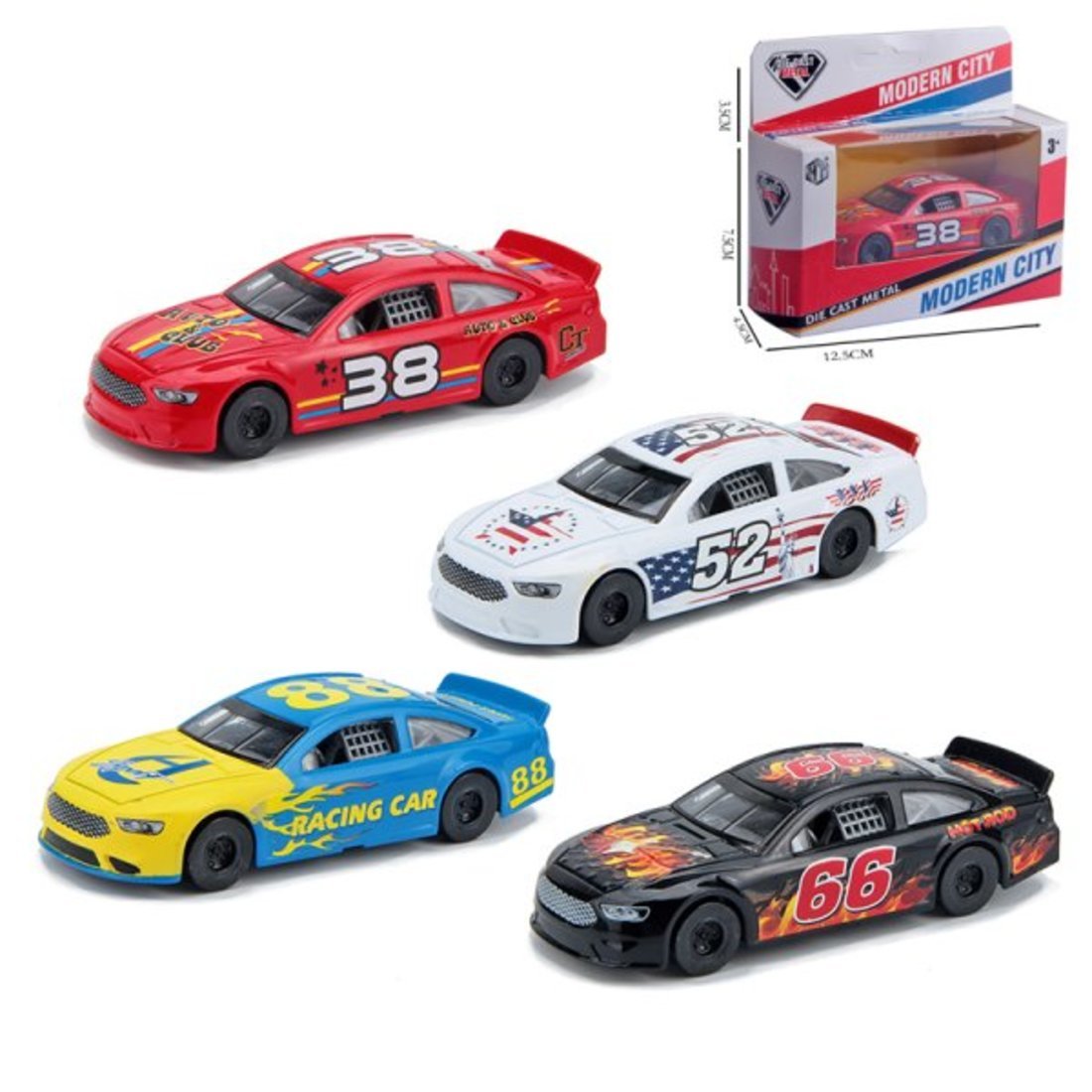 Машинка Наша игрушка металлическая без механизмов, коробка, в ассортименте 201268635