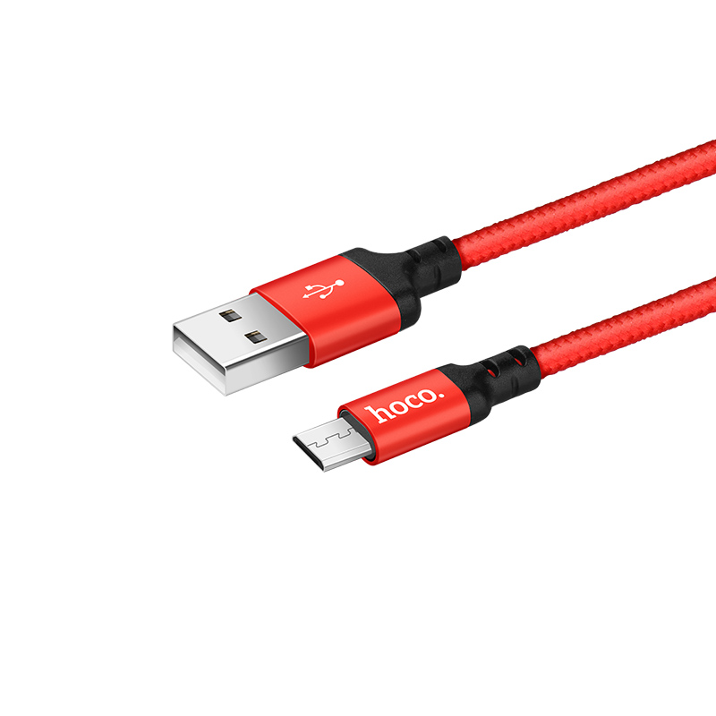 

Дата-кабель Hoco X14 Times speed USB - micro USB 2 м, красный, X14 Times speed