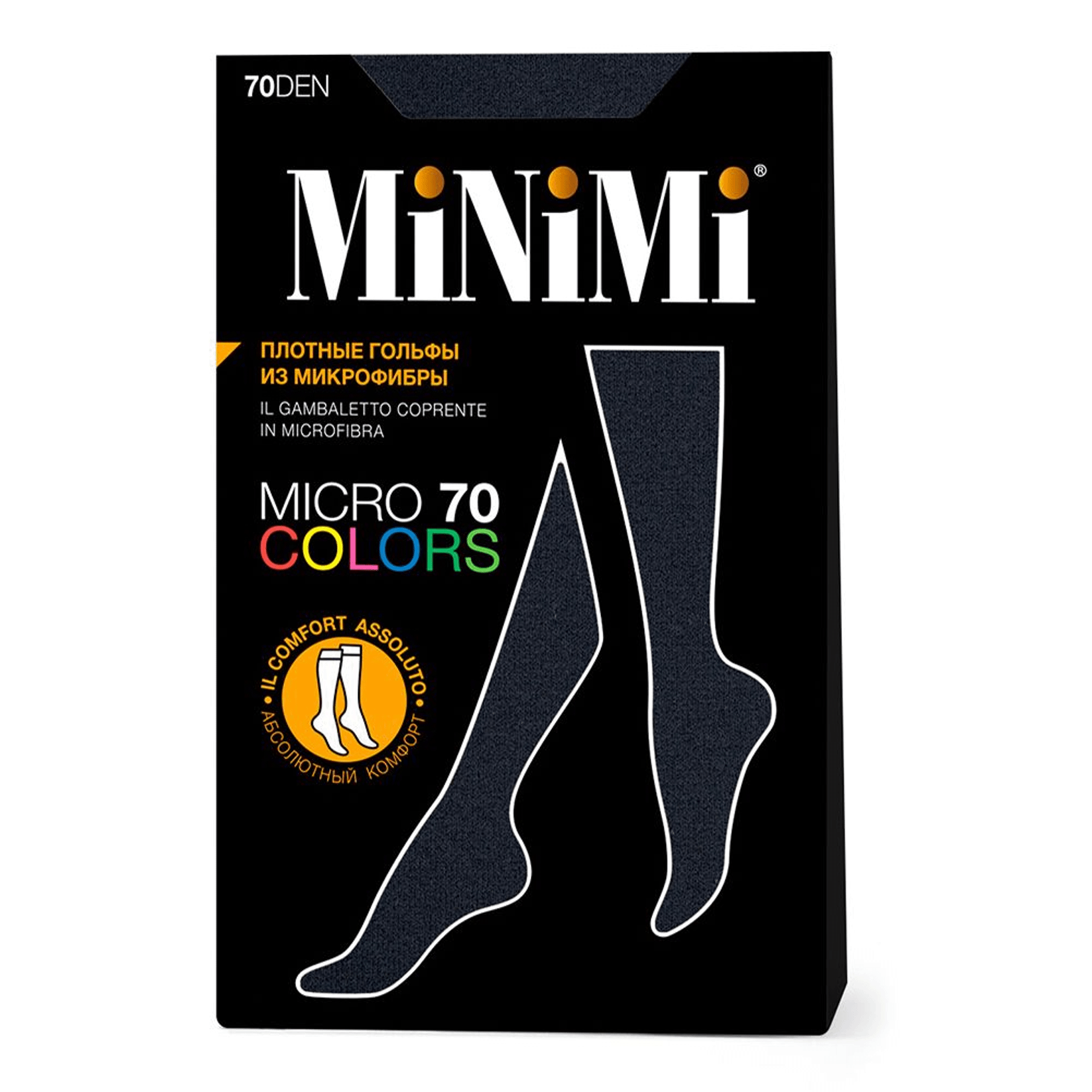 Гольфы женские Minimi черные one size