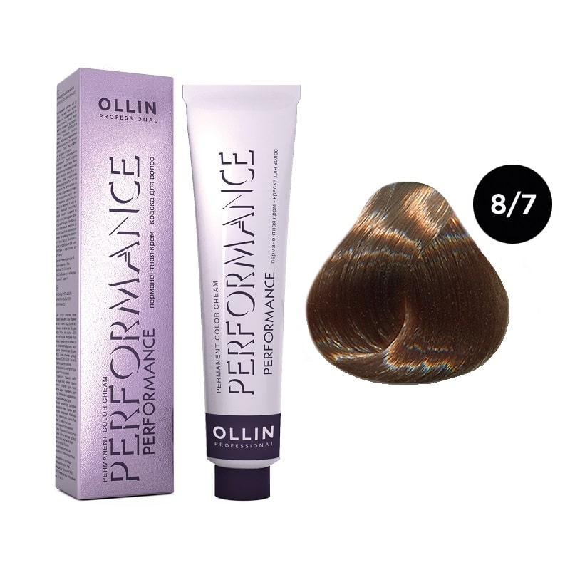 Краска для волос Ollin Professional Permanent Color 8/7 Светло-русый коричневый 60 мл форма силиконовая для выпечки доляна сладости батончик 30×17×2 см 4×2 3×2 см 25 ячеек коричневый