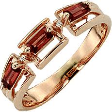 

Кольцо из желтого золота с гранатом р. 18.5 ALORIS 564, 564