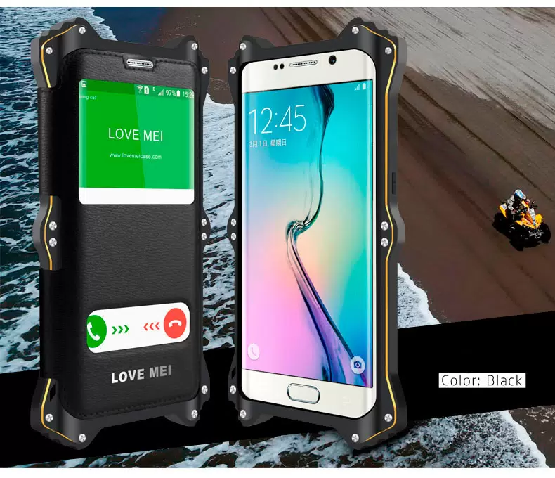 

Влагозащищенный чехол LOVE MEI MK2 для Samsung Galaxy S6 черный, MK2