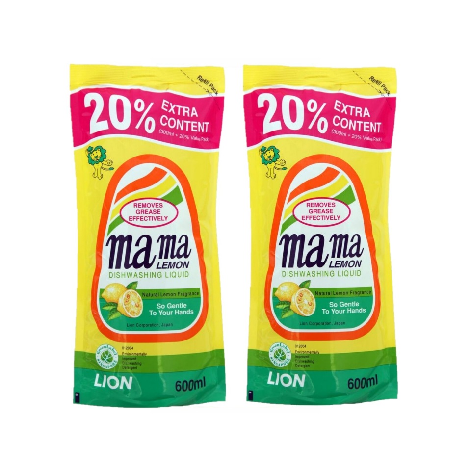 

Концентрированный гель для посуды Mama Lemon Natural Lemon Fragrance Лимон 600мл 2 шт