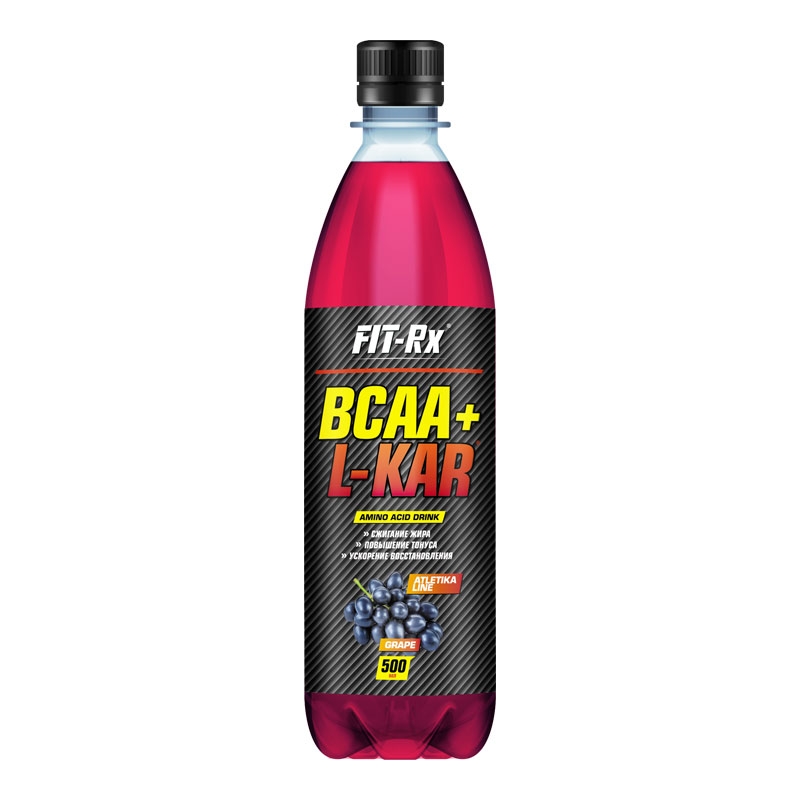 фото Восстановительный напиток fit-rx bcaa + l-kar, 500 мл, grapes