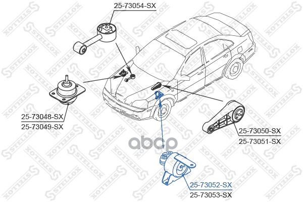 фото Подушка двигателя stellox 2573052sx