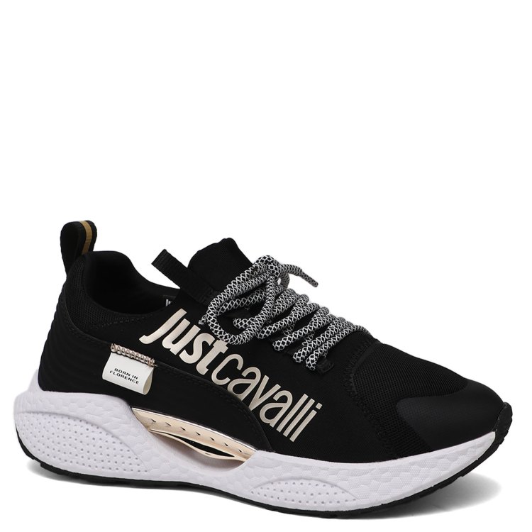 

Кроссовки женские Just Cavalli 75RA3SH2 черные 38 EU, Черный, 75RA3SH2