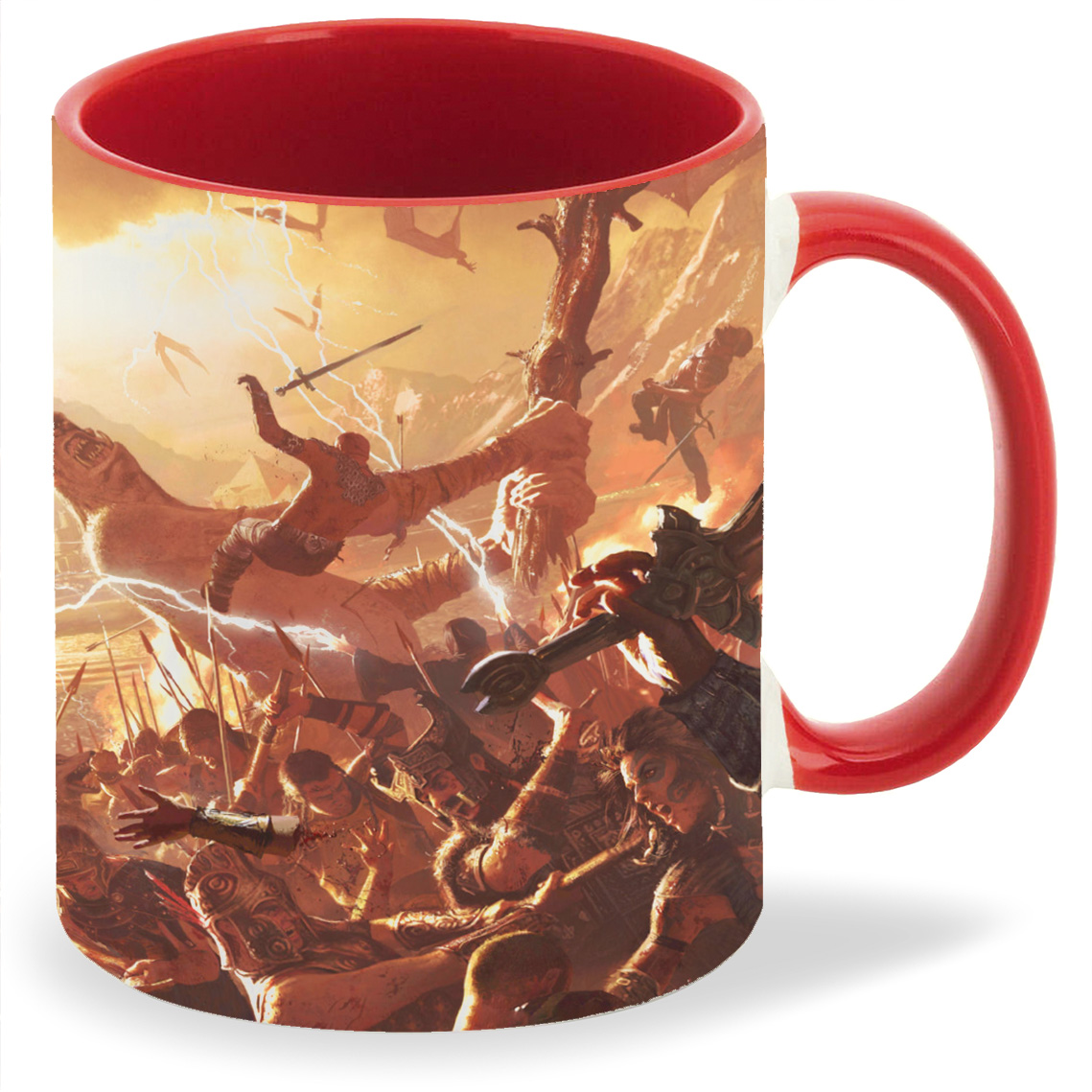 

Кружка CoolPodarok age of conan hyborian adventures Битва Великан Секира, age of conan hyborian adventures Битва Великан Секира