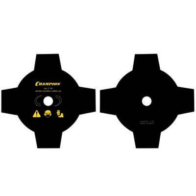 Нож для триммера Champion 4/230/25,4 (тип А) (125R,235R,FS55,80,85,100,120,FR85,350,450)