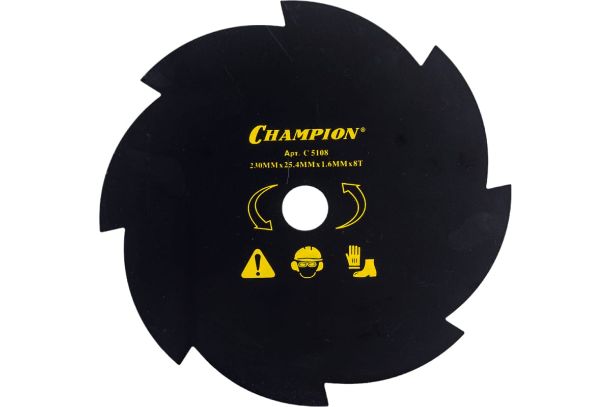 

Диск для триммера Champion 8/230/25,4 (Т283,Т284,125R,325RDx/Rx,323R,235R,FS80,85,100,FR85