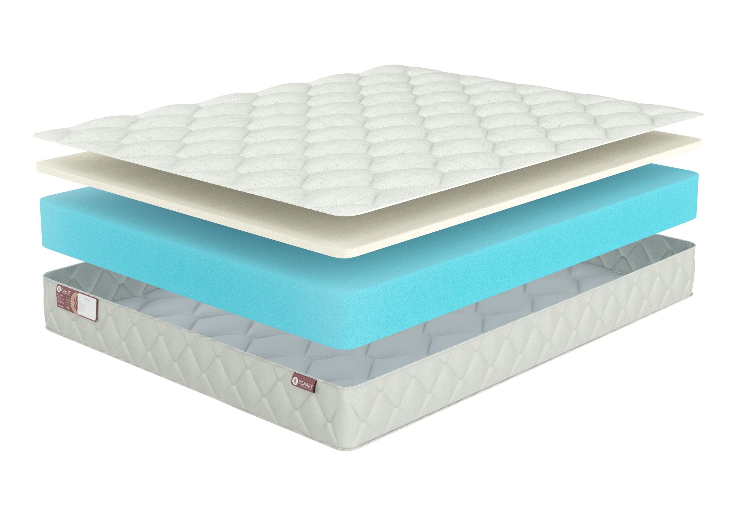 

Матрас Sonary Foam Zlin 115х185, Белый, Zlin