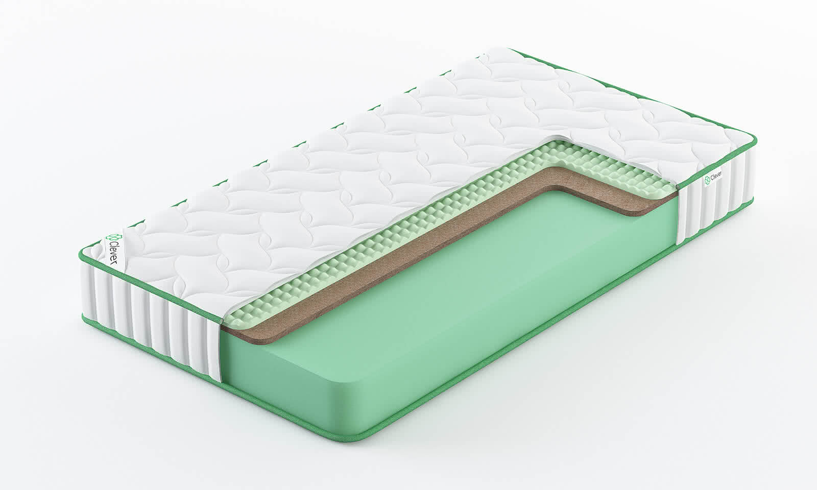 

Матрас Clever Power High 150x215, Белый, POWER HIGH