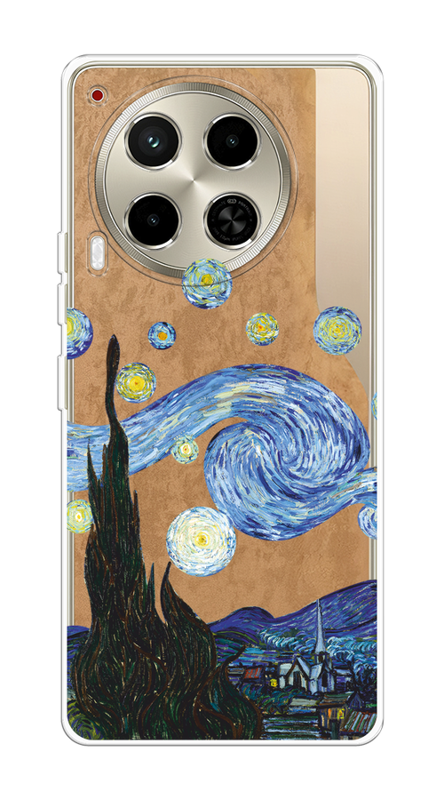 

Чехол на Tecno Camon 30 4G "Ночь Ван Гога", Голубой;синий;черный, 305650-1