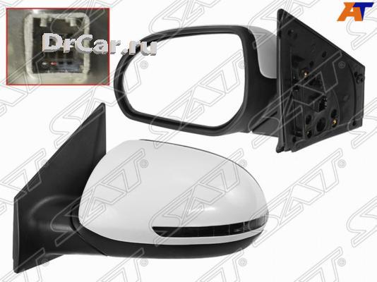 фото Sat зеркало kia rio 10-17 lh обогрев, поворот, 6 контактов