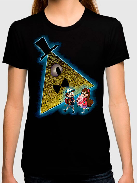 фото Футболка женская design heroes gravity falls черная 2xl