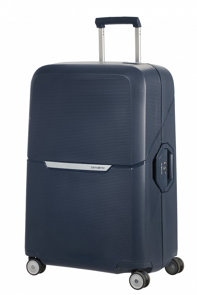 фото Чемодан унисекс samsonite ck6-11003 темно-синий, 51х32х75 см