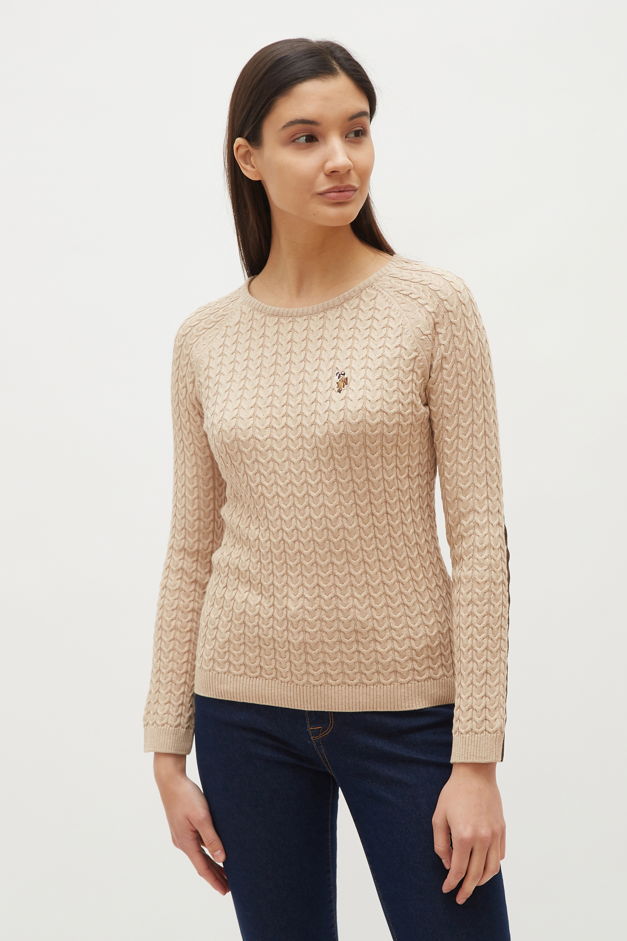 

Джемпер женский U.S. POLO Assn. бежевый, G082SZ0TK0MERI-SK20