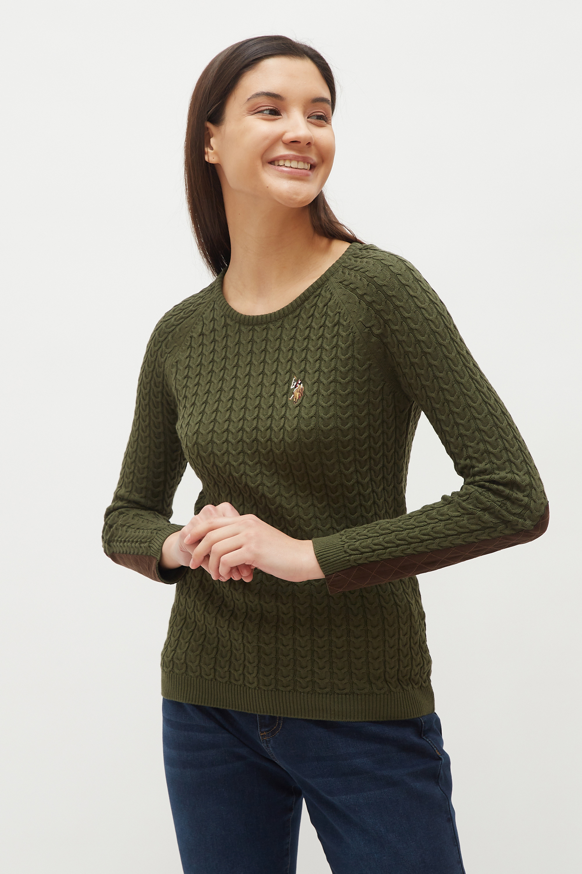 

Джемпер женский U.S. POLO Assn. хаки, G082SZ0TK0MERI-SK20