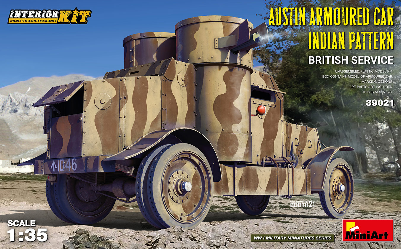 

Сборная модель MiniArt 1/35 Бронеавтомобиль AUSTIN. Британские войска в Индии 39021
