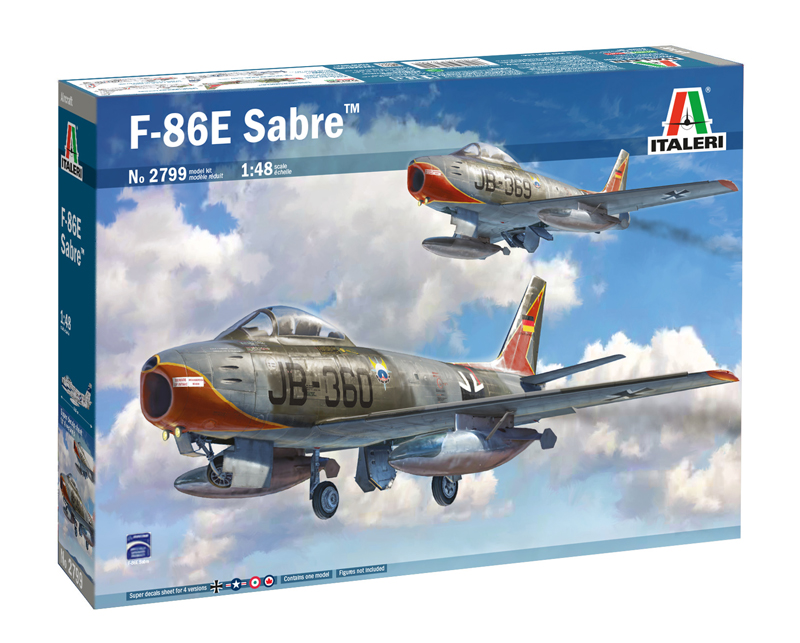 фото Сборная модель italeri 1/48 f-86e sabre 2799